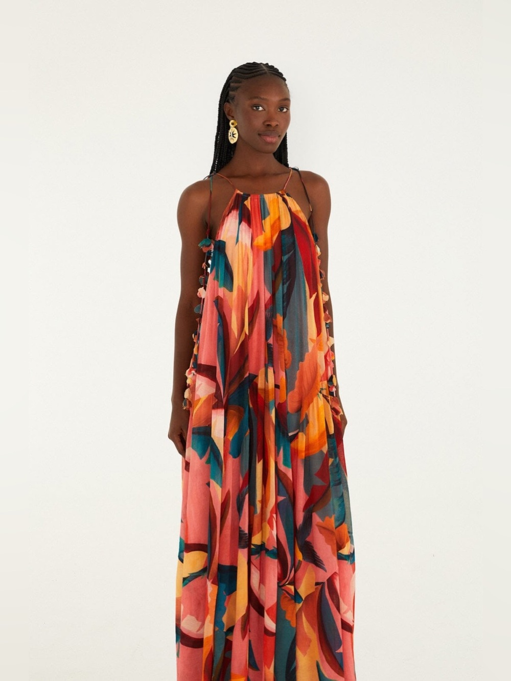 FARM RIO Multicolor Atlantic Rainforest Sleeveless Maxi Dress - Picture 4 of 5